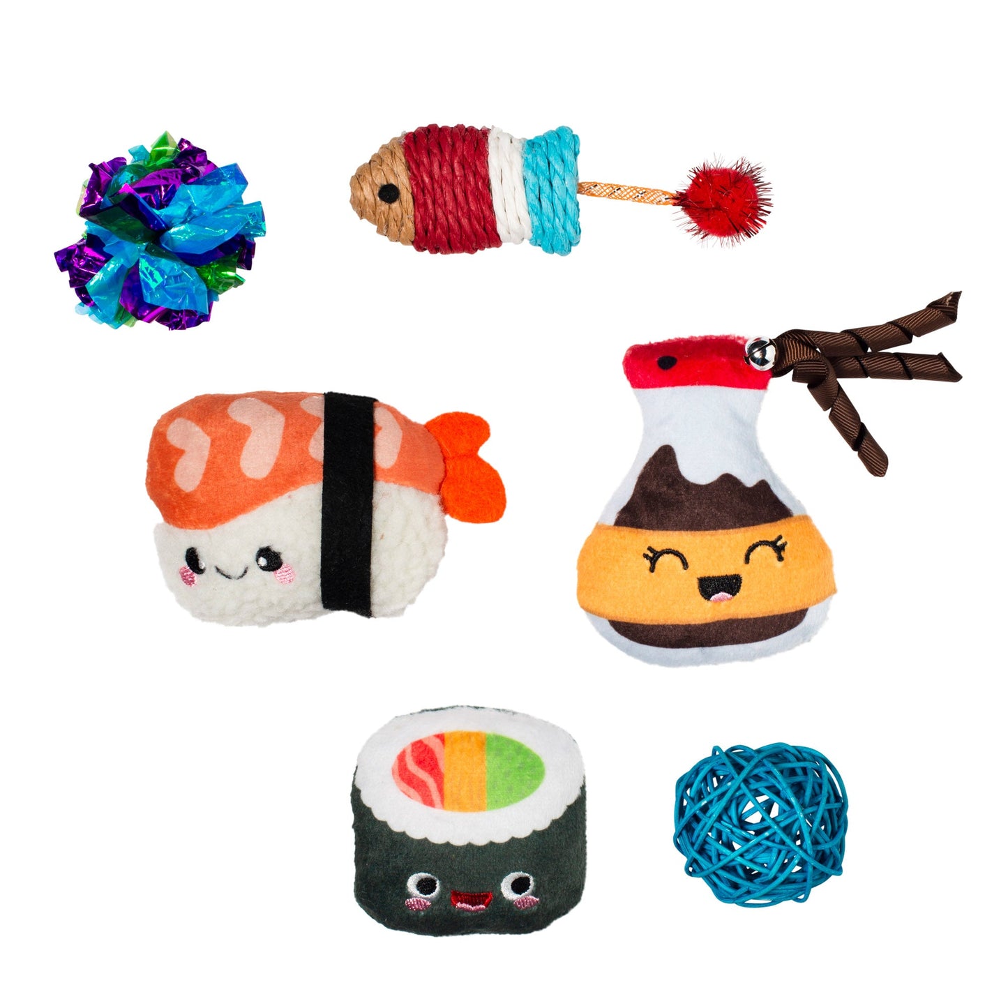 TRUE 6 PC CAT TOY