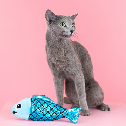 A LITTLE FISHY CAT TOY